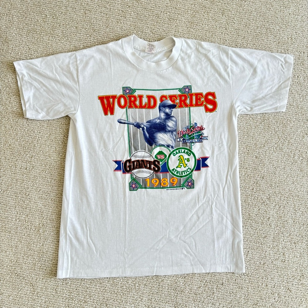 Vintage 1989 SF Giants/Oakland A’s Tshirt